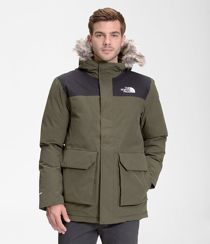 The North Face Puffer Jacket Tower Peak Parka Dark Green - Mens - Thailand VHEDP-9871